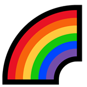 Emoji 🌈 Arcobaleno su Microsoft Windows 11.