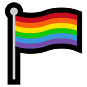 🏳️‍🌈 Emoji Regenbogenflagge Microsoft Windows 11.