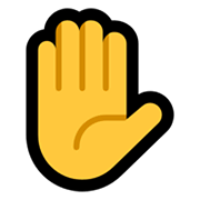 ✋ Emoji erhobene Hand Microsoft Windows 11.