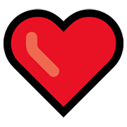 ❤️ Emoji Corazón Rojo en Microsoft Windows 11.