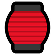 🏮 Emoji rote Papierlaterne Microsoft Windows 11.