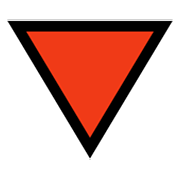 🔻 Emoji Triángulo Rojo Hacia Abajo en Microsoft Windows 11.