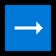 Émoji ➡️ Flèche Droite sur Microsoft Windows 11.