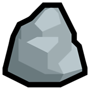 🪨 Emoji Rock en Microsoft Windows 11.