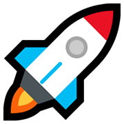 🚀 Emoji Cohete en Microsoft Windows 11.