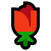 Emoji 🌹 Rosa su Microsoft Windows 11.