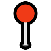 Emoji 📍 Puntina Arrotondata su Microsoft Windows 11.