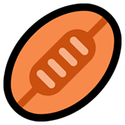 Emoji 🏉 Pallone Da Rugby su Microsoft Windows 11.