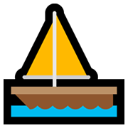 Emoji ⛵ Barca A Vela su Microsoft Windows 11.