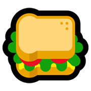 🥪 Emoji Sándwich en Microsoft Windows 11.