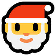 Émoji 🎅 Père Noël sur Microsoft Windows 11.
