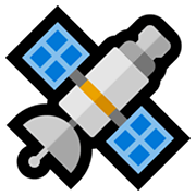 Emoji 🛰️ Satellite su Microsoft Windows 11.