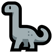 Émoji 🦕 Sauropode sur Microsoft Windows 11.