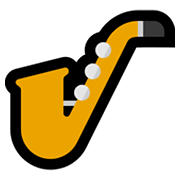 🎷 Emoji Saxofón en Microsoft Windows 11.