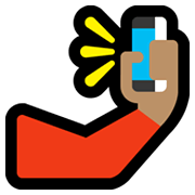 🤳🏽 Emoji Selfie: mittlere Hautfarbe Microsoft Windows 11.