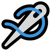 🪡 Emoji Aguja de coser en Microsoft Windows 11.