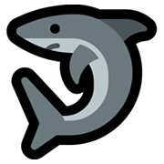 Émoji 🦈 Requin sur Microsoft Windows 11.