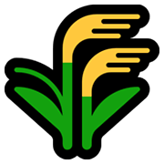 Émoji 🌾 Plant De Riz sur Microsoft Windows 11.