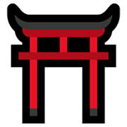 ⛩️ Emoji Santuário Japonês na Microsoft Windows 11.