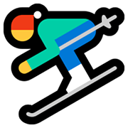 ⛷️ Emoji Esquiador na Microsoft Windows 11.