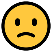 🙁 Emoji Rosto Meio Triste na Microsoft Windows 11.