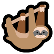 Emoji 🦥 Bradipo su Microsoft Windows 11.