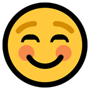 ☺️ Emoji lächelndes Gesicht Microsoft Windows 11.