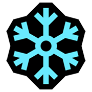 Emoji ❄️ Fiocco Di Neve su Microsoft Windows 11.