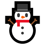 Emoji ⛄ Pupazzo Di Neve Senza Neve su Microsoft Windows 11.
