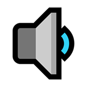 🔉 Emoji Lautsprecher mit mittlerer Lautstärke Microsoft Windows 11.