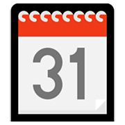 Emoji 🗓️ Calendario A Spirale su Microsoft Windows 11.