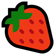 Emoji 🍓 Fragola su Microsoft Windows 11.
