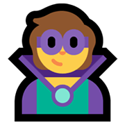 Emoji 🦹 Supercattivo su Microsoft Windows 11.