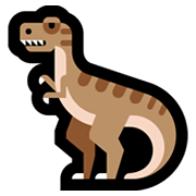 Emoji 🦖 T-Rex su Microsoft Windows 11.