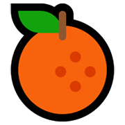 Emoji 🍊 Mandarino su Microsoft Windows 11.