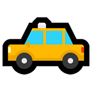 Emoji 🚕 Taxi su Microsoft Windows 11.