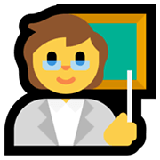 🧑‍🏫 Emoji Profesor en Microsoft Windows 11.