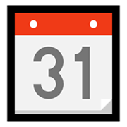 📆 Emoji Calendario Recortable en Microsoft Windows 11.