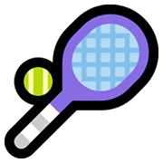 Émoji 🎾 Tennis sur Microsoft Windows 11.