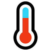 🌡️ Emoji Termómetro en Microsoft Windows 11.