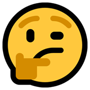 🤔 Emoji nachdenkendes Gesicht Microsoft Windows 11.