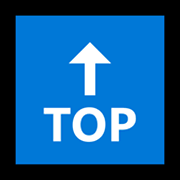 Emoji 🔝 Freccia TOP su Microsoft Windows 11.
