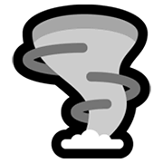 Emoji 🌪️ Tornado su Microsoft Windows 11.