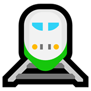 Emoji 🚆 Treno su Microsoft Windows 11.