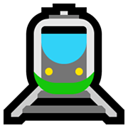 🚊 Emoji Tranvía en Microsoft Windows 11.