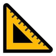 📐 Emoji dreieckiges Lineal Microsoft Windows 11.