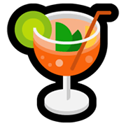 🍹 Emoji Bebida Tropical na Microsoft Windows 11.