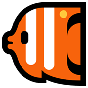 Emoji 🐠 Pesce Tropicale su Microsoft Windows 11.