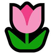 Emoji 🌷 Tulipano su Microsoft Windows 11.