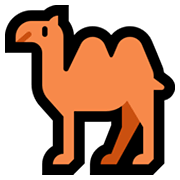 🐫 Emoji Camelo Com Duas Corcovas na Microsoft Windows 11.